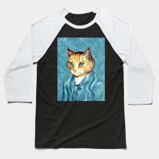 Meowcent van Gogh Baseball T-Shirt